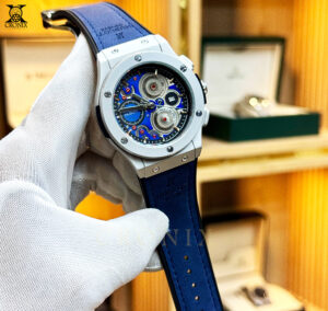 Hublot New Model Quartz Watch – Date Feature & Rubber Strap with Master Lock