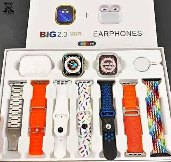 I20 Ultra Max Suit – 7-in-1 Smart Watch with Earbuds