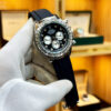 Rolex Second Copy Watch – Quartz Movement with Stone Bezel & Rubber Strap
