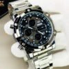 SKMEI 1389 Original – Dual Time Watch | Stainless Steel | Gents Collection