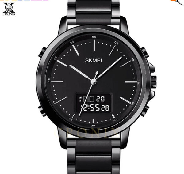 Skmei Original – Dual Time Stainless Steel Watch | Full Function